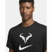 Tricou cu Mânecă Scurtă Bărbați Nike Court Dri-FIT Rafa Negru