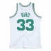 Basketbal T-shirt Mitchell & Ness Boston Celtics Nº33 Larry Bird Wit