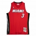 Basketbal T-shirt Mitchell & Ness Miami Heat 2005-06 Nº3 Dwayne Wade Rood