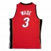 Баскетбольная футболка Mitchell & Ness Miami Heat 2005-06 Nº3 Dwayne Wade Красный