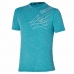 Tricou cu Mânecă Scurtă Bărbați Mizuno Core Tee Turquoise