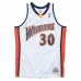 Basketballstrøje Mitchell & Ness Golden State Warriors 2009-10 Nº30 Stephen Curry Hvid