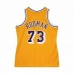 Basketbal T-shirt Mitchell & Ness Los Angeles Lakers 1998-99 Nº73 Dennis Rodman Geel