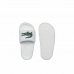 Chinelos para Mulher Lacoste Croco Dualiste Synthetic Logo Strap Branco