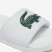 Chinelos para Mulher Lacoste Croco Dualiste Synthetic Logo Strap Branco