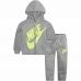 Conjunto Desportivo para Crianças Nike Ensemble Cinzento claro