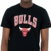 Basketbal T-shirt New Era Team Logo Chicago Bulls Zwart