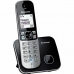 Kabelloses Telefon Panasonic KX-TG6811FRB Weiß Schwarz Schwarz/Silberfarben