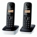 Telefon fără Fir Panasonic KX-TG1612 Chihlimbar Negru/Alb