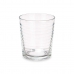 Set de Vasos Rayas Transparente Vidrio 360 ml (6 Unidades)