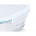 Lunchbox Vivalto C2-2800K Transparant Siliconen Borosilicaatglas 2,8 L 29,5 x 9 x 22,8 cm (6 Stuks)