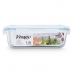 Lunchbox Vivalto C2-1500K Transparant Siliconen Borosilicaatglas 1,5 L 24,5 x 7,6 x 19 cm (12 Stuks)