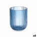 Vaso Rayas Azul Cristal 270 ml (6 Unidades)