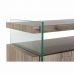 Dientafel DKD Home Decor Natuurlijk MDF Gehard glas (120 x 44 x 120 cm)