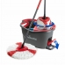 Mop with Bucket Vileda mop en steel Supermocio 3Action Alb Roșu Microfibre