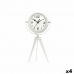 Horloge de table Tripode Blanc Métal 14 x 30 x 11 cm (4 Unités)