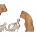 Dekoratívne postava Rodina Striebristý Kov 24,5 x 24,5 x 5 cm (6 kusov)