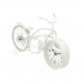 Horloge de table Bicyclette Blanc Métal 42 x 24 x 10 cm (4 Unités)