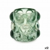 Kynttilänjalka Mikrohelmet Vihreä Kristalli 8,4 x 9 x 8,4 cm (12 osaa)
