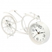 Orologio da Tavolo Bicicletta Bianco Metallo 40 x 19,5 x 7 cm (4 Unità)