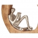 Okrasna Figura Branje Srebrna Kovina 26 x 25 x 7 cm (6 kosov)