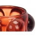 Žvakidė Mikrogranulės Oranžinė Stiklas 8,4 x 9 x 8,4 cm (12 vnt.)