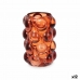 Svečturis Mikropērles Oranžs Stikls 8,4 x 12,5 x 8,4 cm (12 gb.)