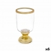 Candleholder Wineglass Golden Steel 12 x 24,5 x 12 cm (6 Units)