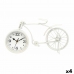 Orologio da Tavolo Bicicletta Bianco Metallo 38 x 20 x 4 cm (4 Unità)