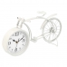 Table clock Bicycle White Metal 38 x 20 x 4 cm (4 Units)