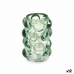 Castiçais Microesferas Verde Cristal 8,4 x 12,5 x 8,4 cm (12 Unidades)