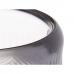 Kerzenschale Streifen Grau Kristall 9 x 9,5 x 9 cm (12 Stück)