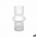 Vaso Riscas Transparente Cristal 9,5 x 16,5 x 9,5 cm (8 Unidades)