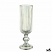 Champagneglas Ränder Grön Glas 160 ml (6 antal)