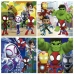 Set de 4 Puzzle-uri Spidey & His Amazing Friends 43 Piese