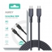 Kabel USB-C naar USB-C Aukey CB-SCC101 Zwart 1 m