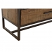 Étagère DKD Home Decor Noir Métal Marron Acacia 145 x 35 x 190 cm