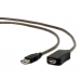 USB удължителен кабел GEMBIRD USB A/USB A M/F 5m Черен 5 m