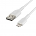 Cable USB a Lightning Belkin CAA001BT0MWH Blanco 15 cm (1 unidad)