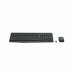 Kлаиатура с безжична мишка Logitech 920-007919 Черен Сив испански Испанска Qwerty QWERTY