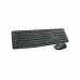 Ασύρματο Πληκτρολόγιο και Ποντίκι Logitech 920-007919 Μαύρο Γκρι Ισπανικά Πληκτρολόγιο Qwerty QWERTY