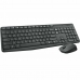 Ασύρματο Πληκτρολόγιο και Ποντίκι Logitech 920-007919 Μαύρο Γκρι Ισπανικά Πληκτρολόγιο Qwerty QWERTY