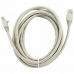 Cable de Red Rígido UTP Categoría 6 GEMBIRD PP6U-3M Blanco Gris 3 m