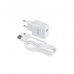 Seinalaadija + USB A - USB C Kaabel DCU 66826 Valge (1 m)