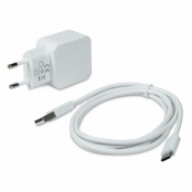 SUBBLIM CARGADOR ULTRA RAPIDO 2xUSB DE PARED PD18W+2.4A + Cable C to C