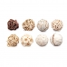 Set of Decorative Balls Vit Brun (12 antal)