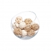 Set of Decorative Balls Balts Brūns (12 gb.)