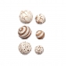 Set of Decorative Balls Bruin Wit (12 Stuks)