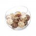 Set of Decorative Balls Balts Brūns (12 gb.)