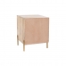 Nightstand Home ESPRIT White Brown Golden Iron Mango wood 40 x 36 x 50 cm